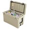 Costway 50 QT Rotomolded Cooler Portable Ice Chest Ice Retention for 5-7 Days Charcoal/Tan